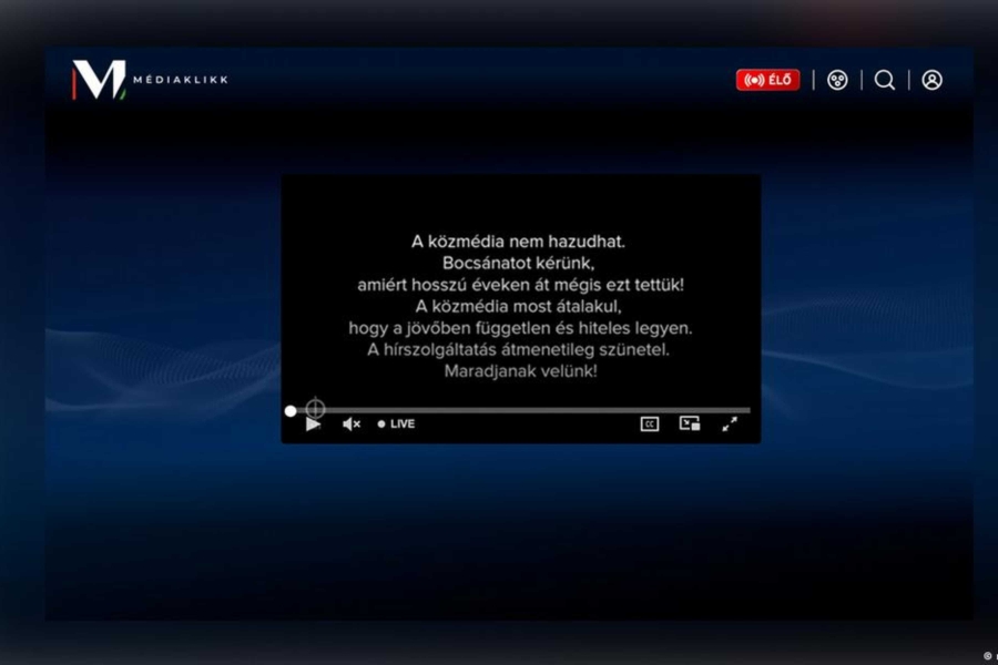 CRNI EKRAN I KRATKA PORUKA NA MAĐARSKOJ TELEVIZIJI: 'Izvinjavamo se, godinama smo vas lagali!'