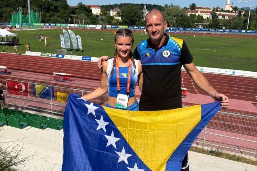 ZASTAVA U RUKAMA: Mlada reprezentativka BiH blistala u Sloveniji, postavila novi rekord...
