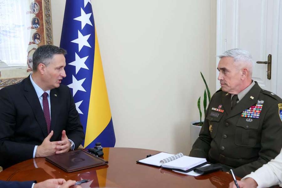 BEĆIROVIĆ S NOVIM KOMANDANTOM NATO ŠTABA: 'Članstvo BiH u NATO-u zajednički interes BiH i Alijanse...'