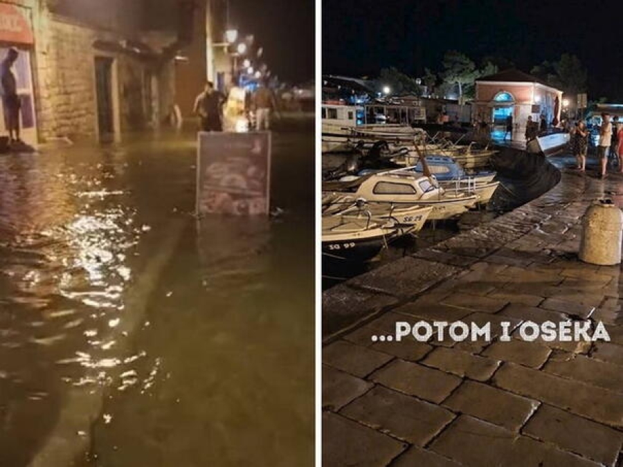 DRAMATIČNA NOĆ NA JADRANU: Olujno nevrijeme lomilo stabla, na Hvaru zabilježen meteocunami (VIDEO)