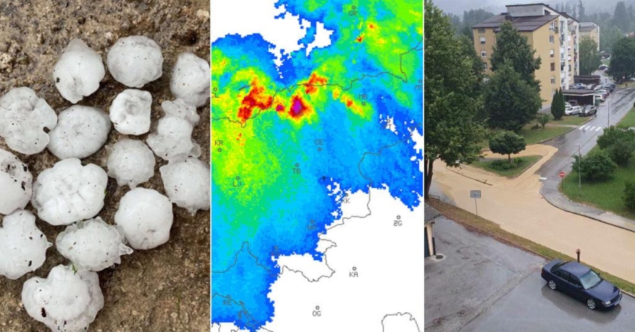 NEBO SE OTVORILO: Snažno nevrijeme pogodilo Sloveniju, ide prema nama... (FOTO)