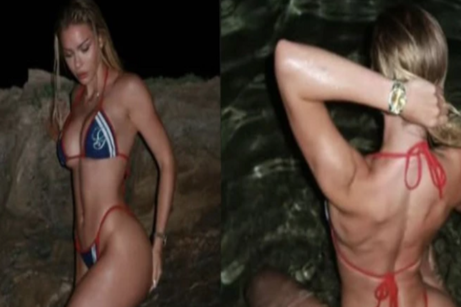 MINIJATURNI BIKINI JEDVA ZADRŽAO OBLINE: Djevojka Bake Praseta zapalila mreže vrelim fotografijama sa ljetovanja
