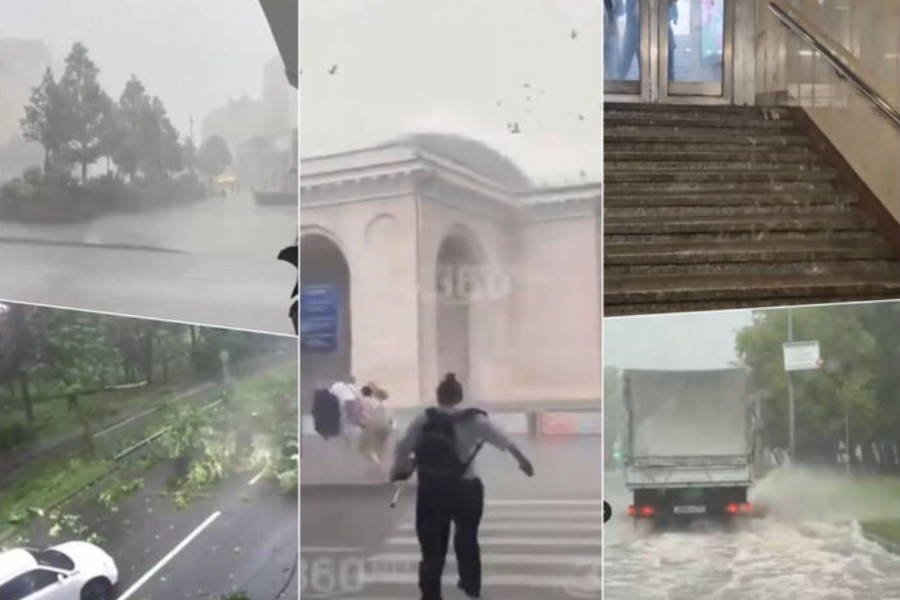 SNAŽNO NEVRIJEME POGODILO RUSIJU: Moskva pod vodom, vjetar čupao drveće, potopljene ulice Sankt Peterburga- šire se snimci užasa (VIDEO)