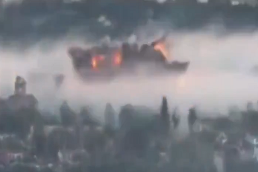 ZASTRAŠUJUĆA MOĆ RUSKE BOMBE: Pogledajte stravičan udar FABA-3000 na ukrajinski grad Orihiv (VIDEO)