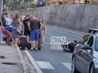 OTKAZALE MU KOČNICE: Motociklista teško povrijeđen nakon nesreće na Bistriku, obustavljen je saobraćaj