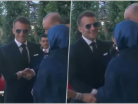 NEUGODNA SITUACIJA: Macron pokušao poljubiti ruku Erdoganove supruge, pogledajte njenu reakciju (VIDEO)