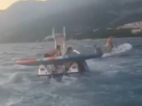DRAMA KOD MAKARSKE: Ukrajinci nisu mogli do djece koju je na pučini nosila jaka bura, a onda su se umiješali lokalci... (VIDEO)