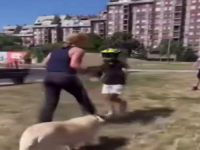'HOĆEŠ DA TE UBIJEM?': Isplivao snimak koji je zgrozio region – Žena na povocu vodila psa, pa napala dječaka na biciklu (VIDEO)