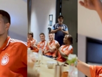 MLADI DEFANZIVAC U AKCIJI: Bh. talent u Olympiacosu zapjevao hit Sinana Sakića i oduševio navijače (VIDEO)