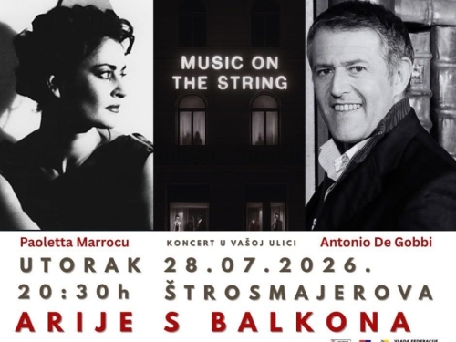 'ARIJE S BLAKONA': Štrosmajerova ulica u utorak postaje koncertna scena pod otvorenim nebom