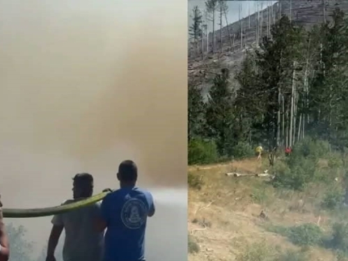 OGROMAN POŽAR IZNAD MOSTARA: Vatra se ubrzano širi, situacija na Rujištu postaje kritična