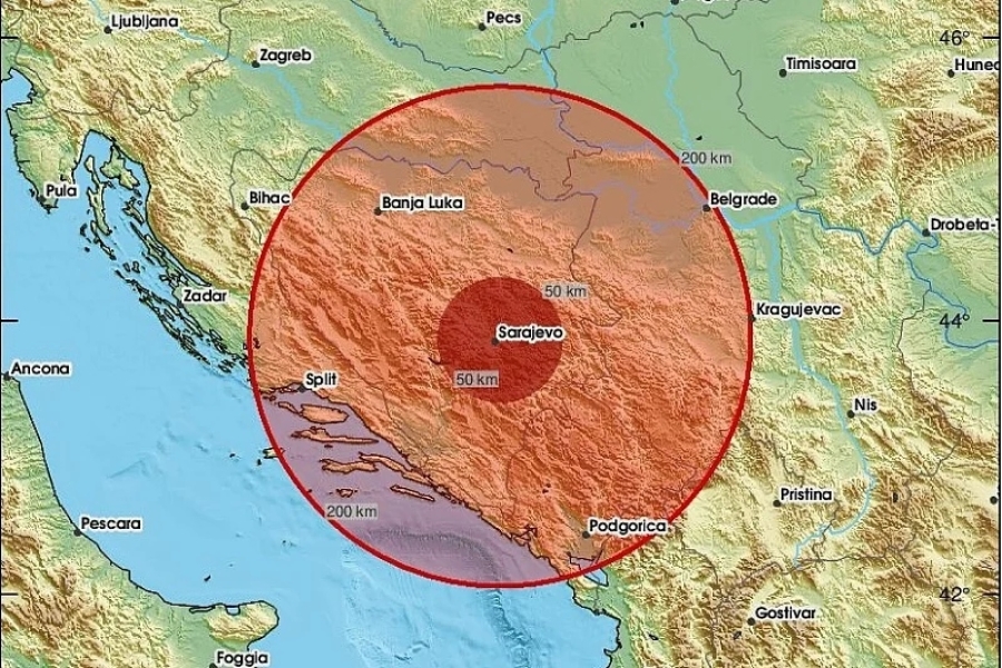 ZEMLJOTRES POGODIO PODRUČJE SARAJEVA: Bilo je kratko ali intenzivno...