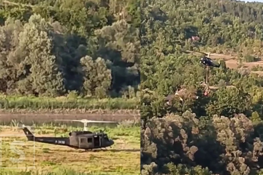 OS BiH U AKCIJI KOD KONJICA: Helikopteri gase požar koji se širi prema planini