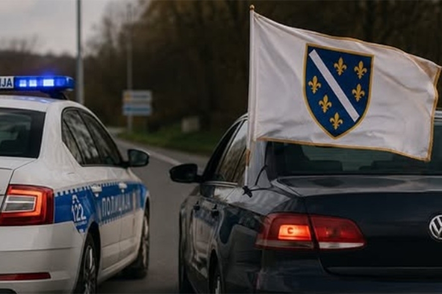 POLICIJSKA TORTURA U REPUBLICI SRPSKOJ: Oduzeta zastava s ljiljanima i uručen prekršajni nalog, unatoč presudi suda u Banjoj Luci...