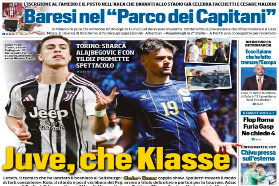 TOTALNA EUFORIJA U ITALIJI: Kerim Alajbegović na naslovnici Tuttosporta i rame uz rame s Yildizom