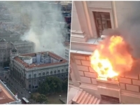 POŽAR KOD VLADE SRBIJE LOKALIZOVAN: Sedam osoba evakuisano iz zgrade Željeznice