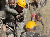 DRAMATIČNI SNIMCI: Pogledajte kako nepalska vojska spašava preživjele iz blatnjavog pakla (VIDEO)