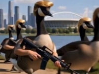 TRUMP OBJAVIO BIZARAN AI VIDEO: Naoružane guske s njegovom frizurom 'čuvaju Lake America' (VIDEO)