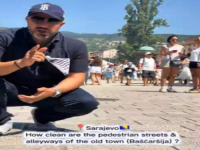 TEST ČISTOĆE KOJI JE ZAPALIO MREŽE: Poznati putopisac iz UAE prošao Baščaršijom u bijelim čarapama – evo šta se desilo