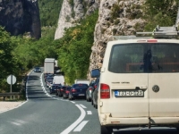 VJEČITI PROBLEM: Velike gužve na ulazu u Jablanicu iz pravca Mostara