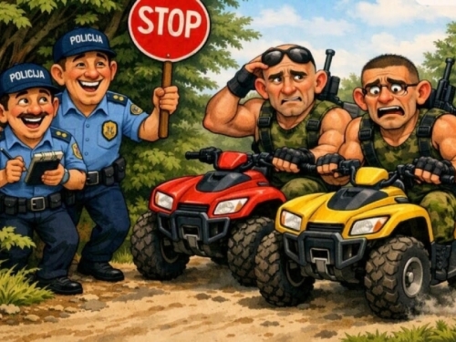KVADIJADA U BUGOJNU: Šumski Top Gun ili bežanija sa stilom?
