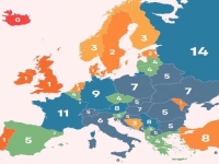POJAVILA SE ZANIMLJIVA KARTA EVROPE: Bosna i Hercegovina je u narančastoj boji i označena je brojem 3...