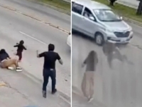 SCENE KOJE LEDE KRV: Pogledajte trenutak kako je čovjek skočio na cestu da spasi djevojčicu (VIDEO)