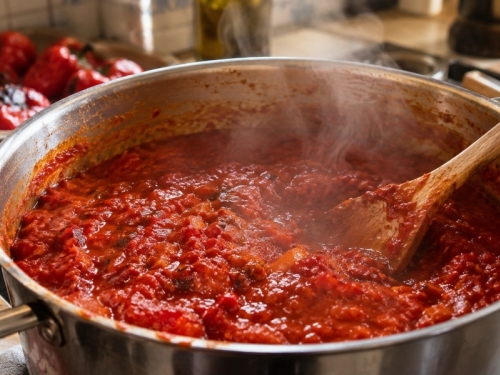 HERCEGOVKE AJVAR KUHAJU DVA DANA: Evo šta rade sa paprikama pa kora gotovo da se sama skida