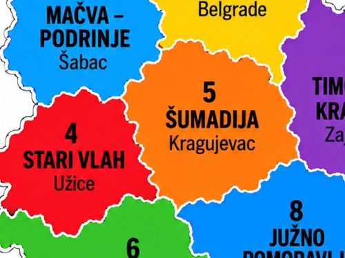 PROCURILA NOVA KARTA KOJA ĆE ZATRESTI BALKAN: Radikalan plan za podjelu Srbije na devet federalnih regija...