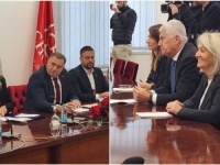POČEO SASTANAK U BANJALUCI: Delegacije SNSD-a i HDZ-a BiH razgovaraju o formiranju vlasti