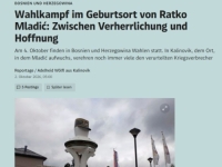 AUSTRIJSKI LIST PRED IZBORE U KALINOVIKU: Mladić se i dalje slavi, mještani govore o kupovini glasova