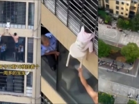 MAJKA OTIŠLA U PRODAVNICU I OSTAVILA DIJETE DA SPAVA: Kćerka (3) završila viseći s 12. sprata, komšije je spasile (VIDEO)