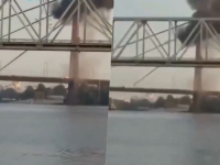 KIJEV POD NOVIM UDARIMA: Ruski napad pogodio most preko Dnjepra, grad ostao bez važne saobraćajne veze (VIDEO)
