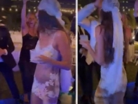 MLADA SE SKINULA DO GOLA PRED GOSTIMA: Haljina otkrila sve, ljudi ne vjeruju šta je obukla (VIDEO)