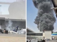 DRAMATIČNE SNIMKE IZ SAUDIJSKE ARABIJE: Balistički projektil pogodio aerodrom u glavnom gradu...