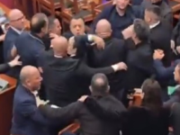 HAOS U ALBANSKOM PARLAMENTU: Zastupnik iščupao mikrofon kolegi usred govora, uletjelo obezbjeđenje (VIDEO)