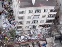 HOROR U TURSKOJ: Nadzorna kamera snimila kako se sedmospratnica ruši u sekundi (VIDEO)