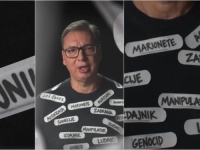 BIZARNIJI VIDEO DUGO NISTE VIDJELI: Vučiću na prsa lijepili 'luđak', 'ped*r' i 'genocid', a onda je uslijedio preokret