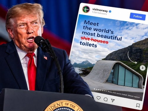 TRUMP NORVEŠKU NAZVAO 'SEPTIČKOM JAMOM': Norvežani mu odgovorili fotografijom WC-a